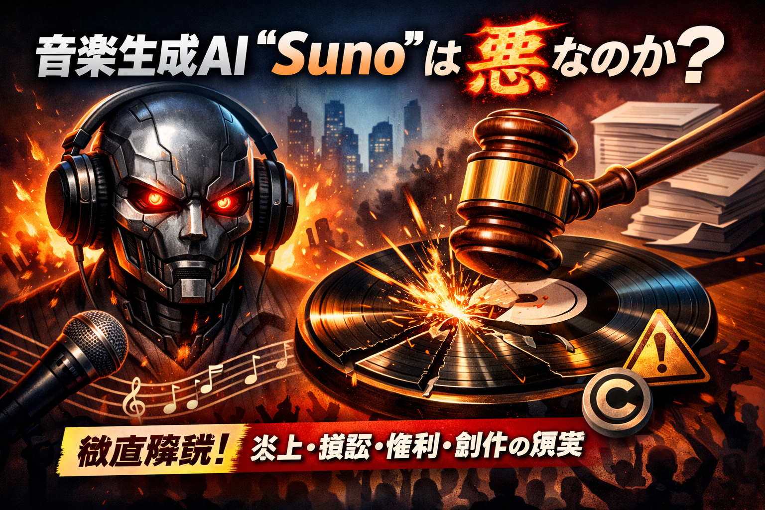 音楽生成AI「Suno」は本当に“悪”なのか？— 炎上・訴訟・権利・創作の現実を徹底解説