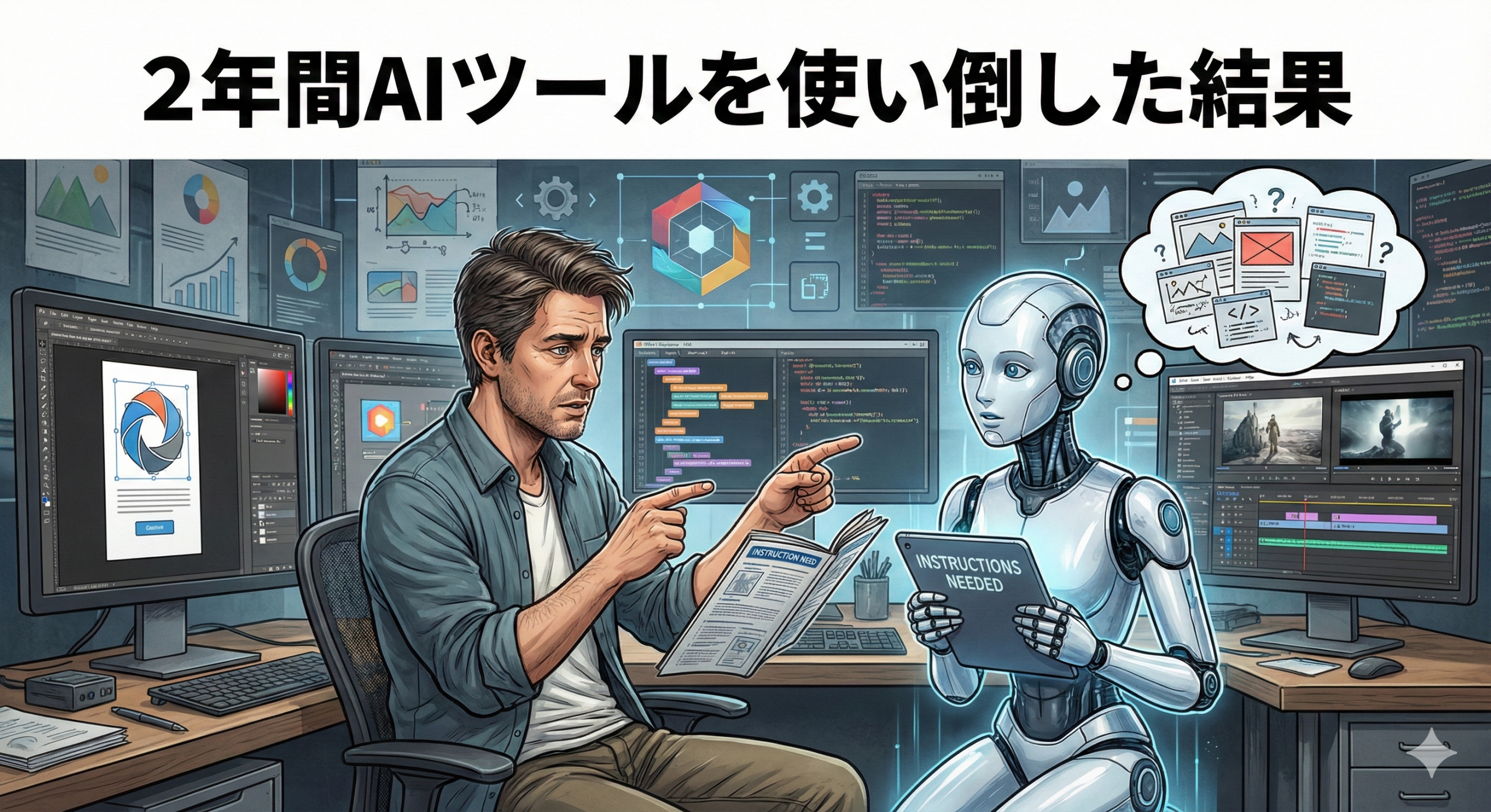 2年間AIツールを使い倒した結果:魔法の杖ではなく「新人スタッフ」だった話